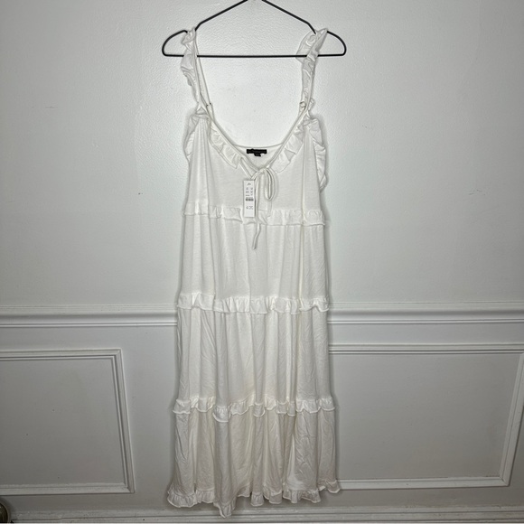 J. Crew Dresses & Skirts - J.Crew: Tiered Knit Keyhole Maxi Dress Women Size Large NEW